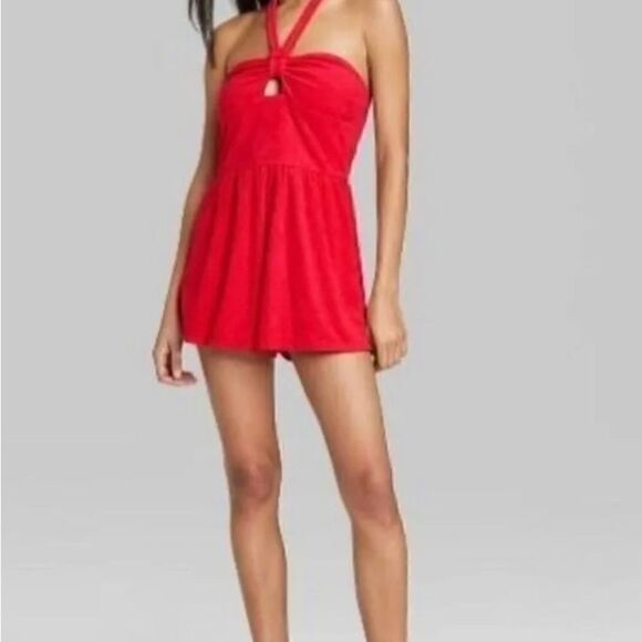 Wild Fable Red Terry Cloth Jumpsuit NWT Size XXL - Picture 5 of 12